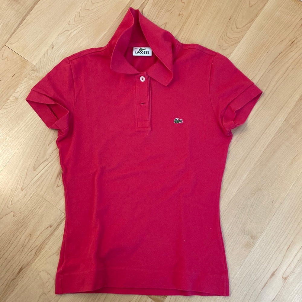 Lacoste - Pink Polo - size 34